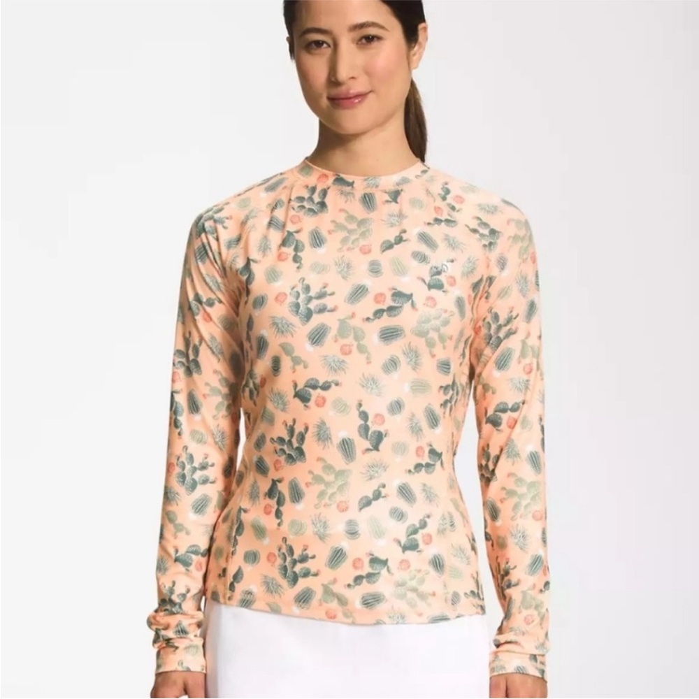 The North Face Women’s Printed Class V Water Top Apricot Ice Cacti Size XL
